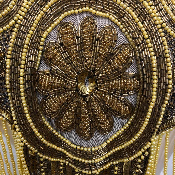 FABULOUS Vintage Heavily beaded collar Wear 2 ways - Picture 5 of 8